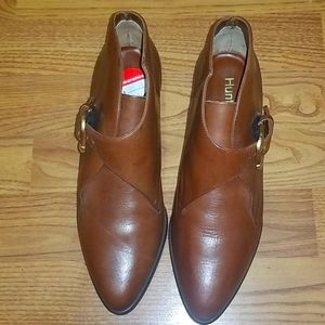 Brown hunt club booties